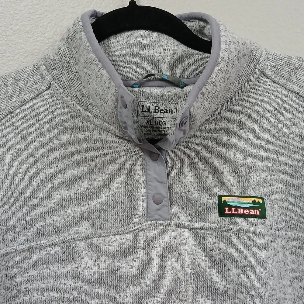 LL Bean Sweater Fleece Pullover - Size XL . NWOT. - Picture 4 of 8